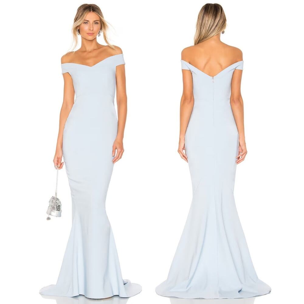 Nookie Allure Gown Maxi Off Shoulder Formal Hoco Evening Prom Party Cocktail S